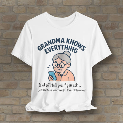 Don't Ask Grandama About Emojis Tee
