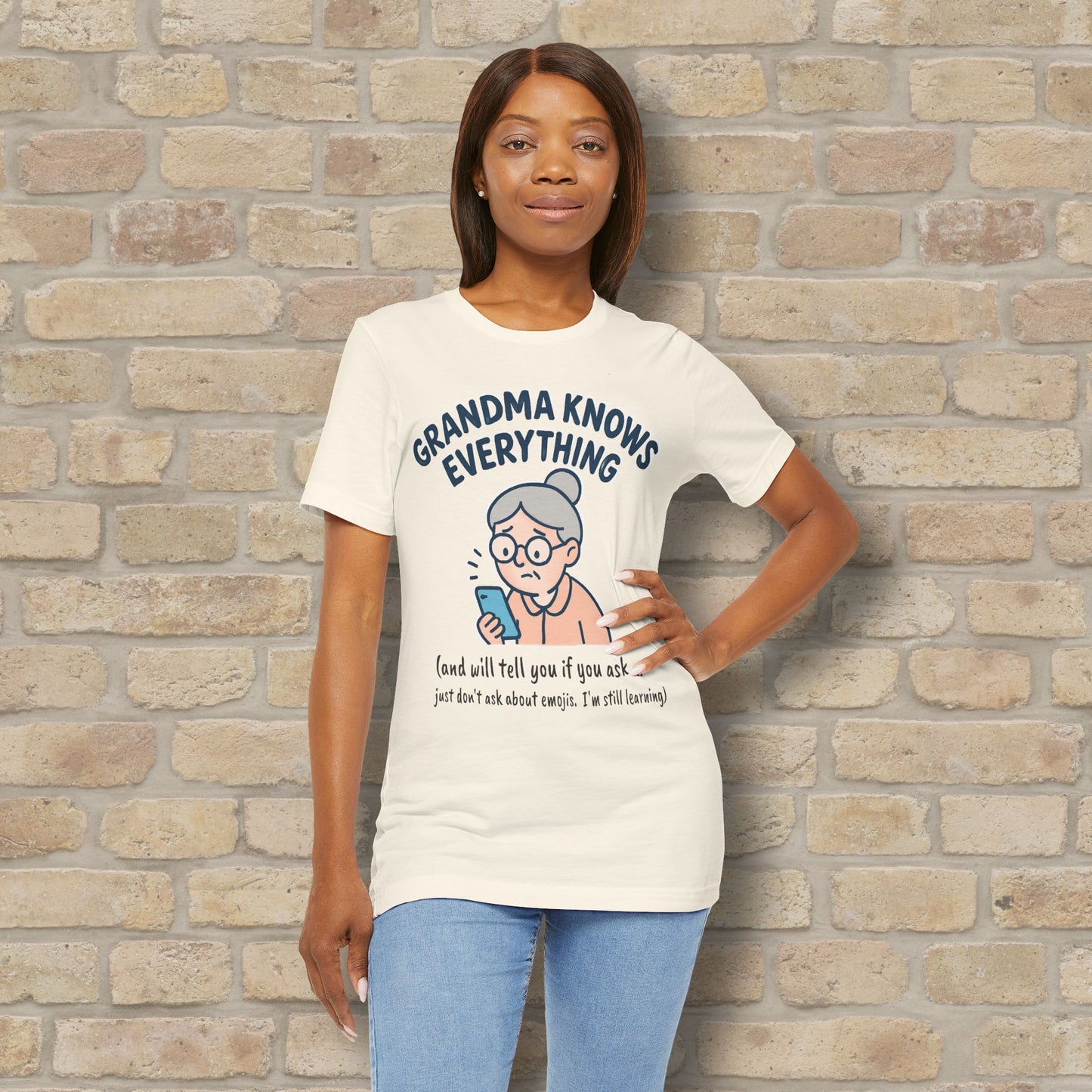 Don't Ask Grandama About Emojis Tee