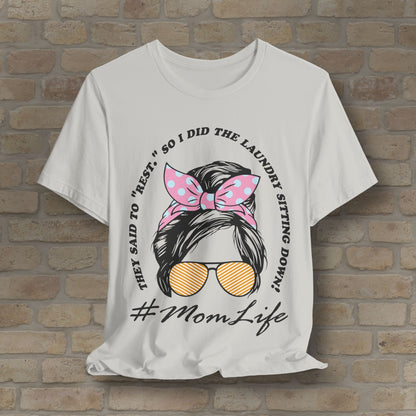 Rest By Doing Laundry Sitting Down Tee