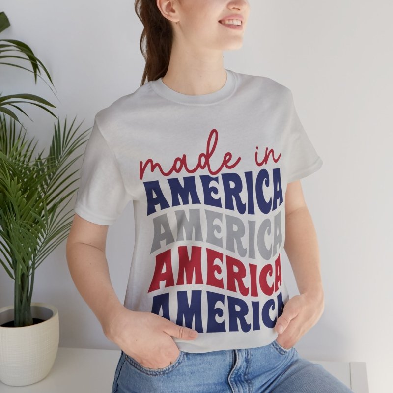 Text Only T-Shirts All American Made Tee - Vibrant Styles