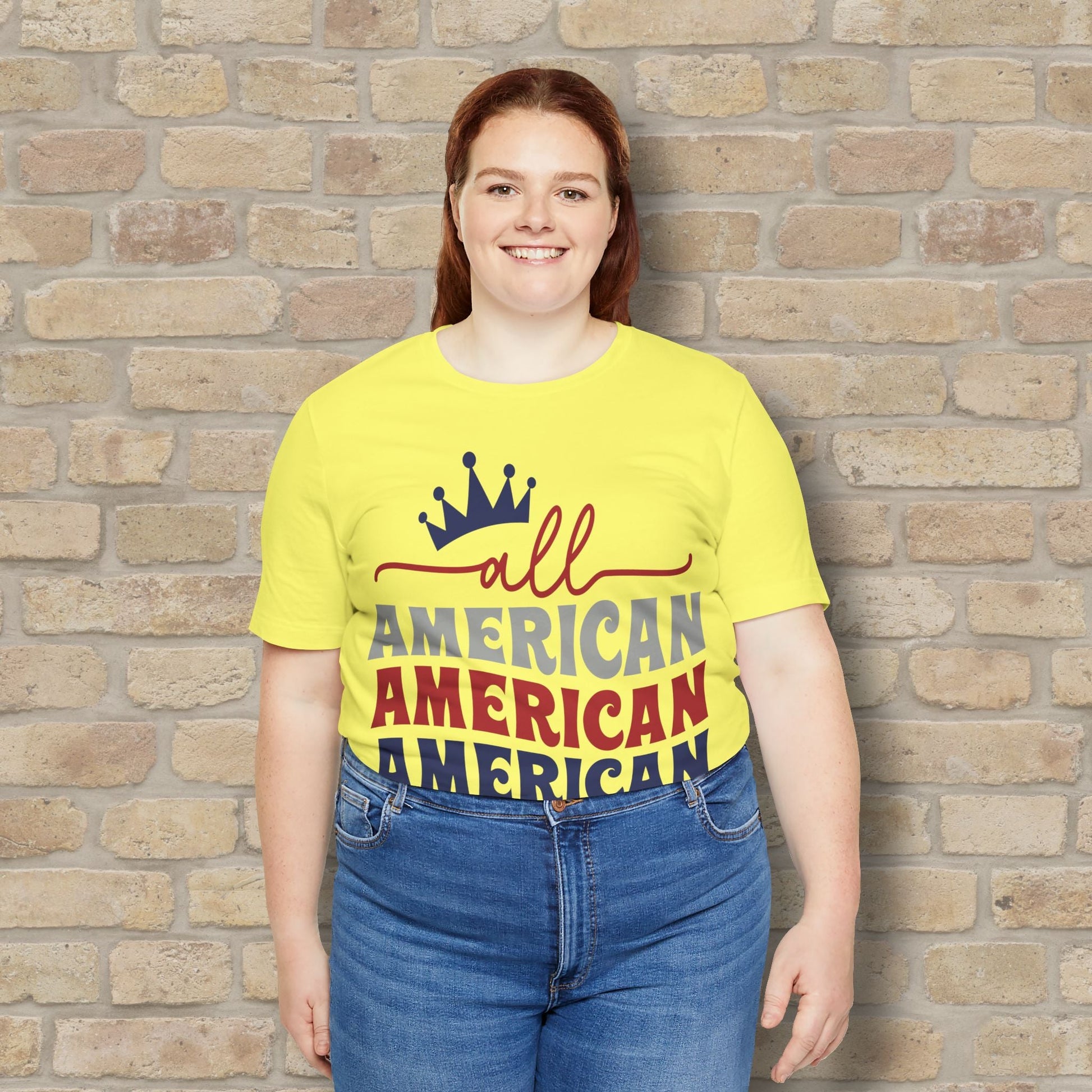 Mostly Text T-Shirts All American Mama Tee - Vibrant Styles