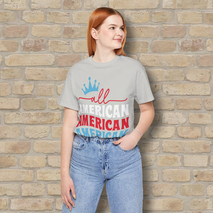 Mostly Text T-Shirts All American Mama Tee - Vibrant Styles