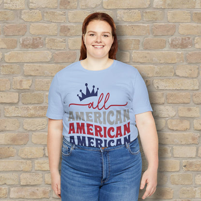 Mostly Text T-Shirts All American Mama Tee - Vibrant Styles