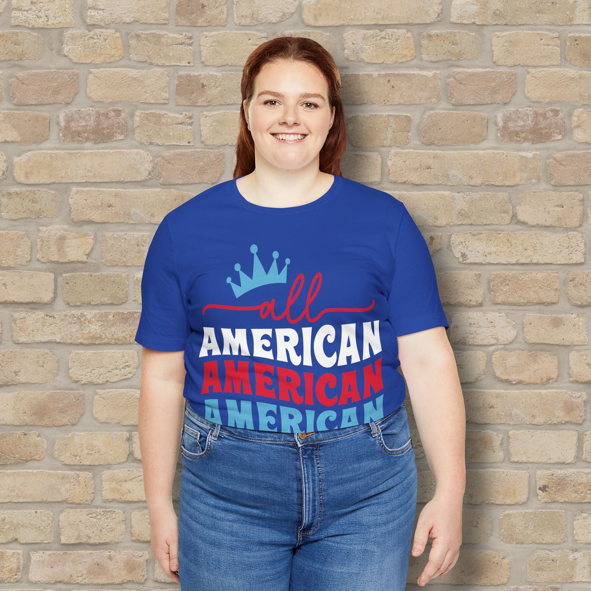 Mostly Text T-Shirts All American Mama Tee - Vibrant Styles