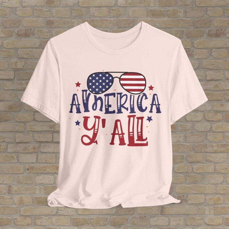 Graphic & Text T-Shirts America Y'all Tee - Vibrant Styles