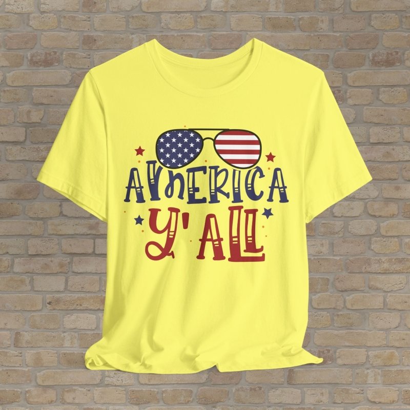 Graphic & Text T-Shirts America Y'all Tee - Vibrant Styles