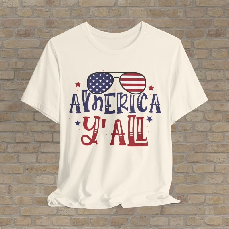 Graphic & Text T-Shirts America Y'all Tee - Vibrant Styles