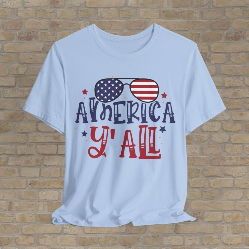 Graphic & Text T-Shirts America Y'all Tee - Vibrant Styles