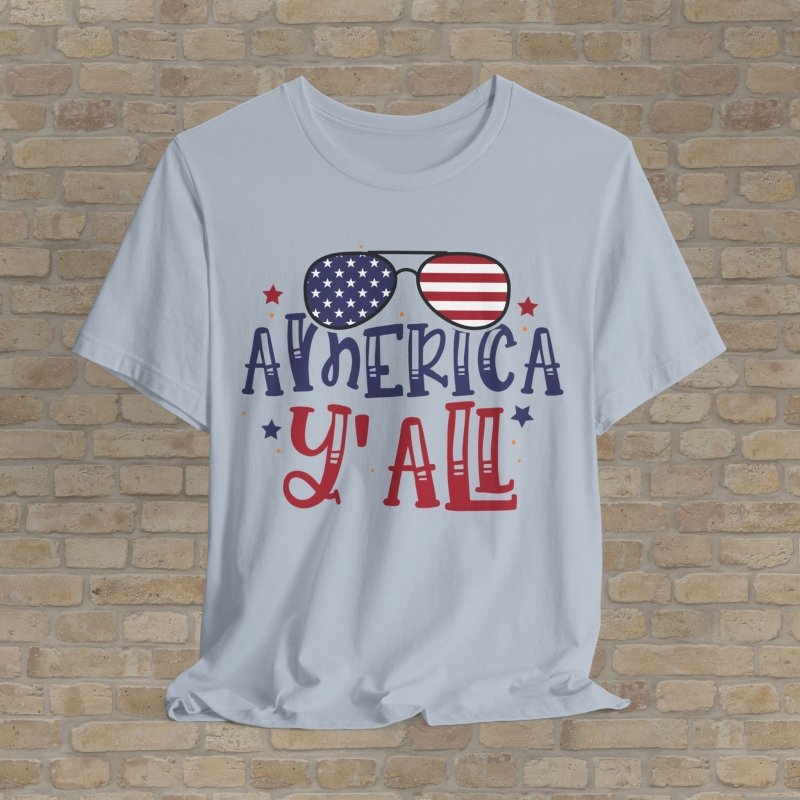 Graphic & Text T-Shirts America Y'all Tee - Vibrant Styles