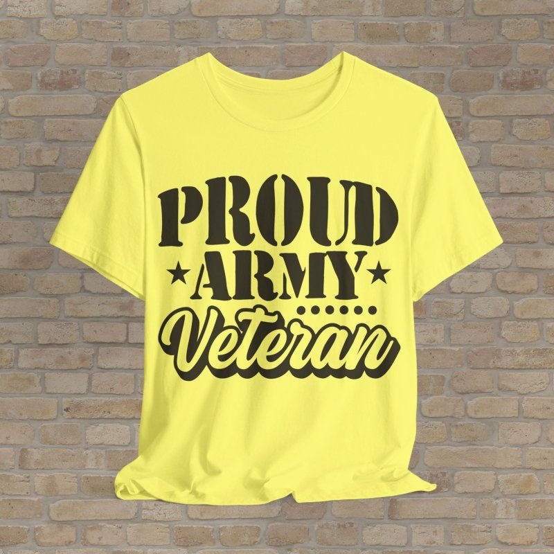 Mostly Text T-Shirts Army Pride Tee - Vibrant Styles