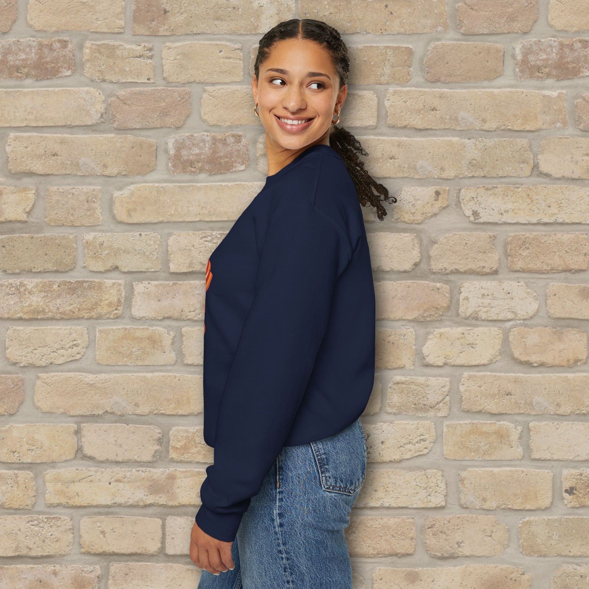 Graphic & Text Autumn Sunset Vibes Sweatshirt - Vibrant Styles