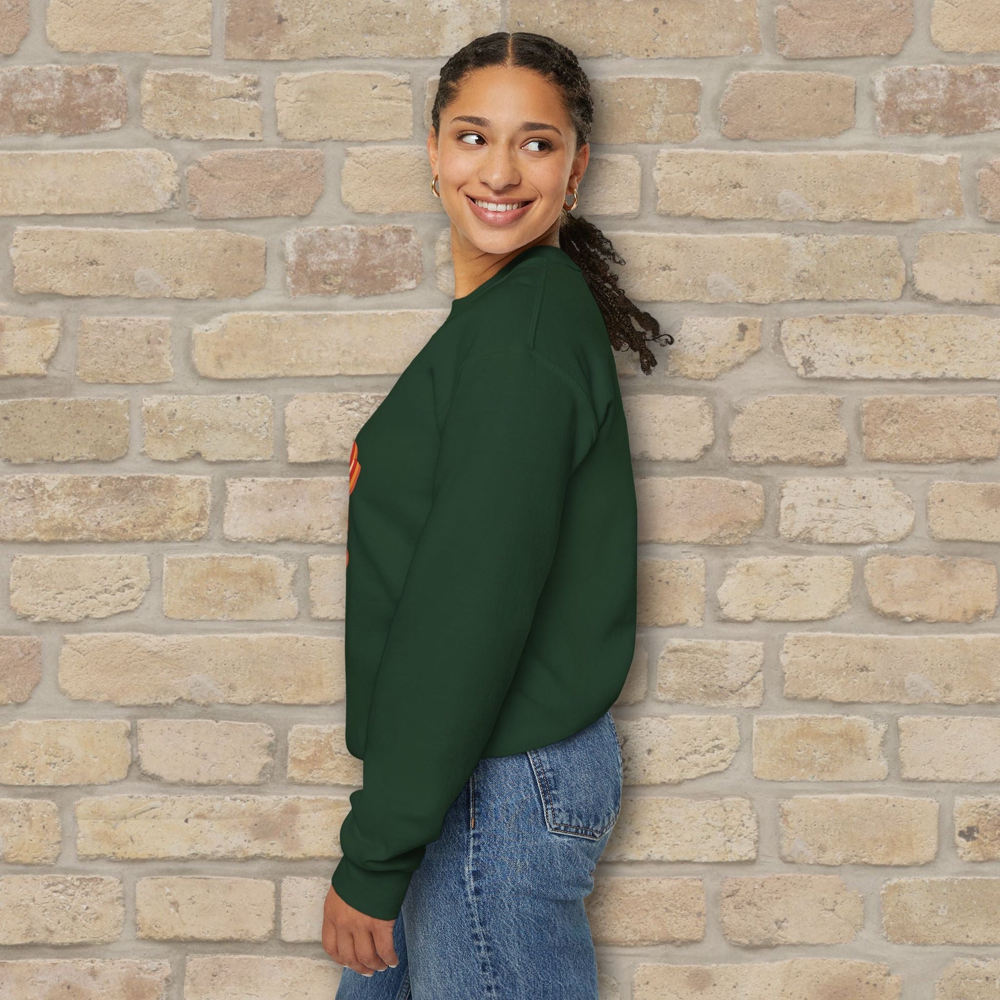 Graphic & Text Autumn Sunset Vibes Sweatshirt - Vibrant Styles