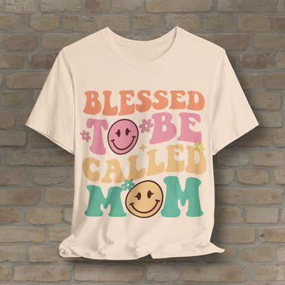 Mostly Text T-Shirts Blessed to Be Called Mom Tee - Vibrant Styles