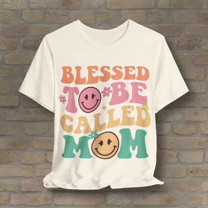 Mostly Text T-Shirts Blessed to Be Called Mom Tee - Vibrant Styles