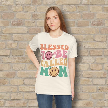 Mostly Text T-Shirts Blessed to Be Called Mom Tee - Vibrant Styles