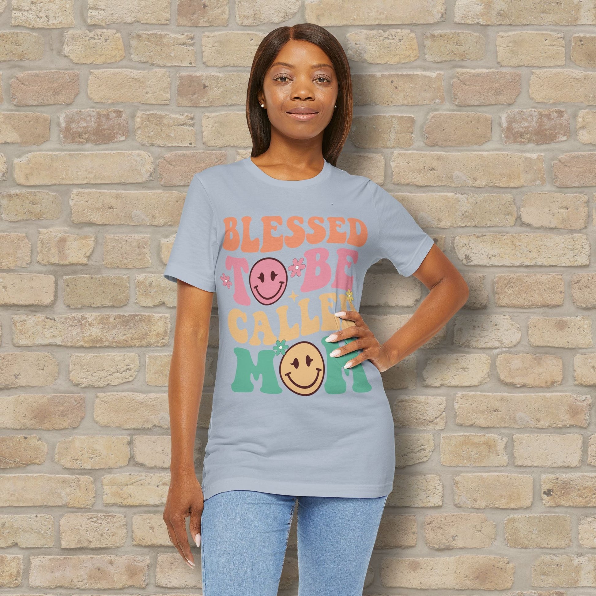 Mostly Text T-Shirts Blessed to Be Called Mom Tee - Vibrant Styles