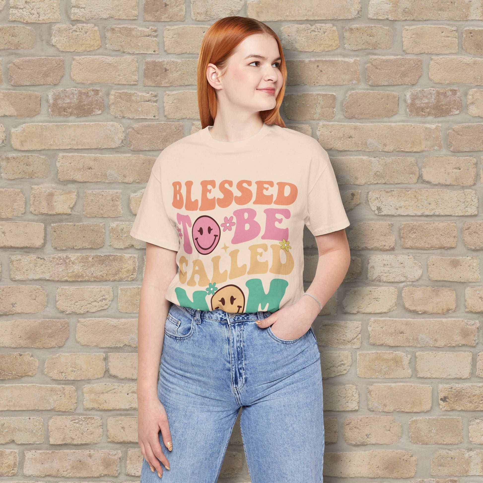 Mostly Text T-Shirts Blessed to Be Called Mom Tee - Vibrant Styles