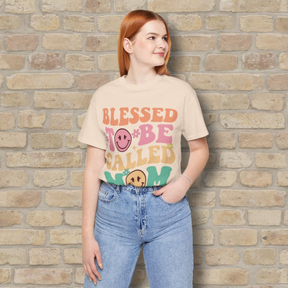 Mostly Text T-Shirts Blessed to Be Called Mom Tee - Vibrant Styles