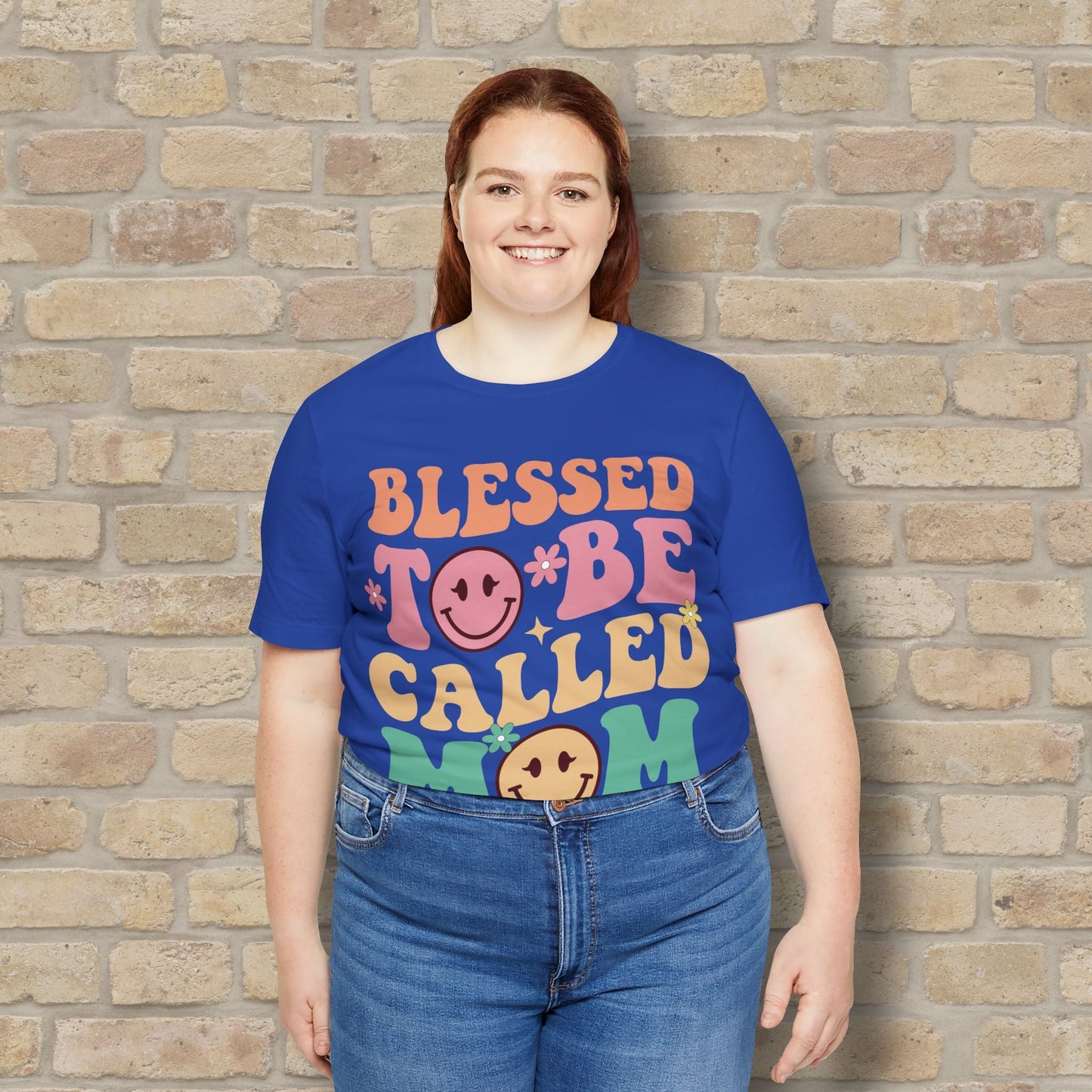 Mostly Text T-Shirts Blessed to Be Called Mom Tee - Vibrant Styles