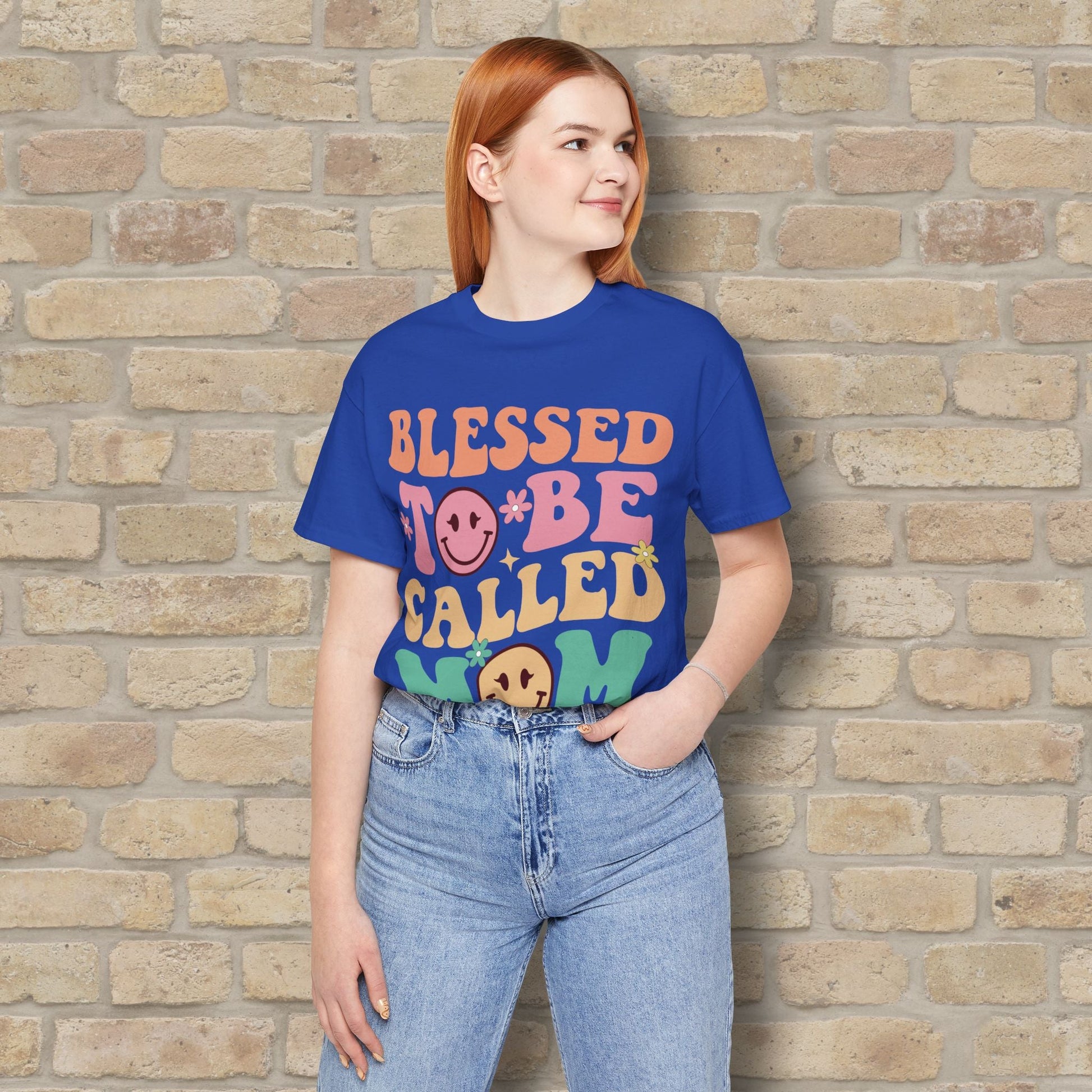 Mostly Text T-Shirts Blessed to Be Called Mom Tee - Vibrant Styles