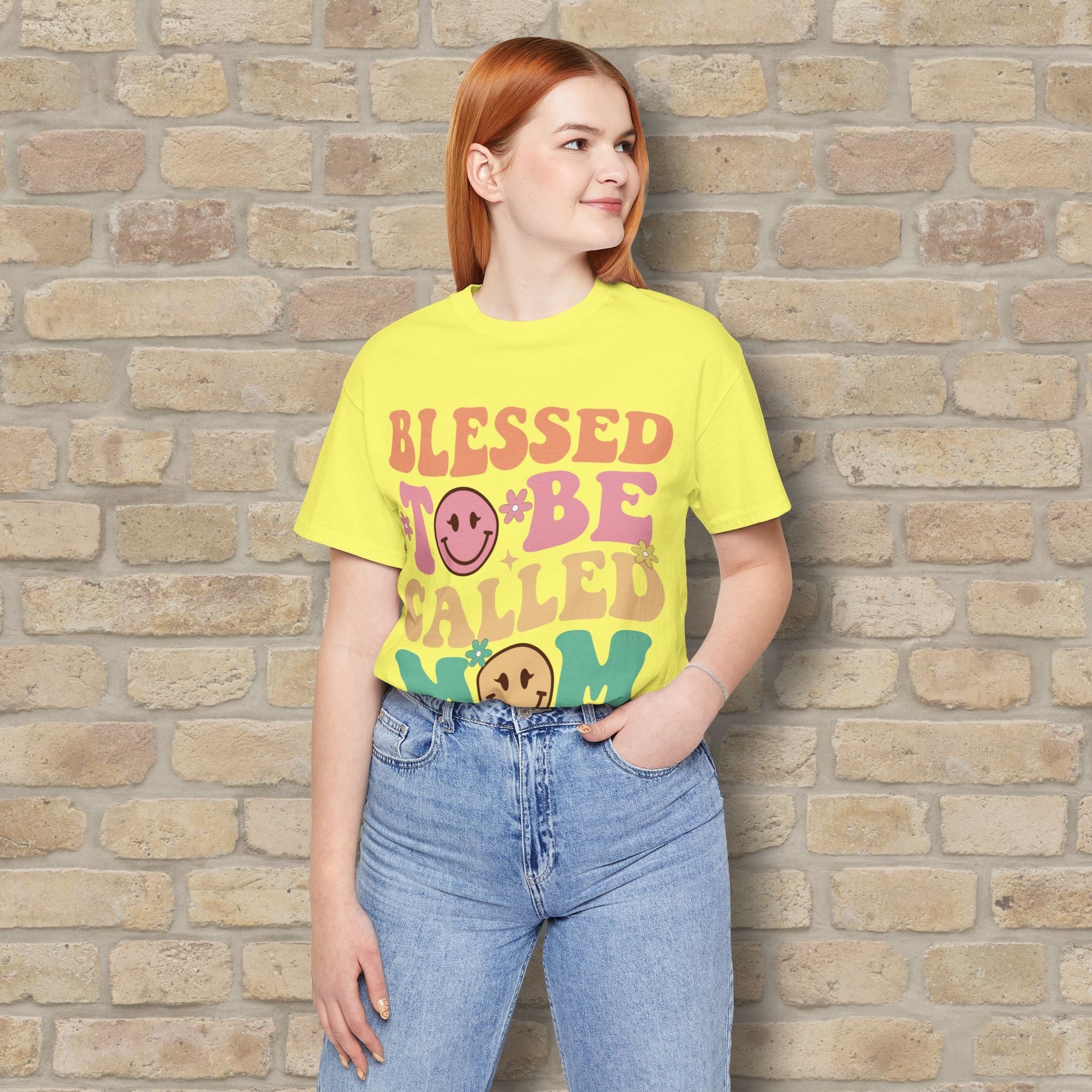 Mostly Text T-Shirts Blessed to Be Called Mom Tee - Vibrant Styles