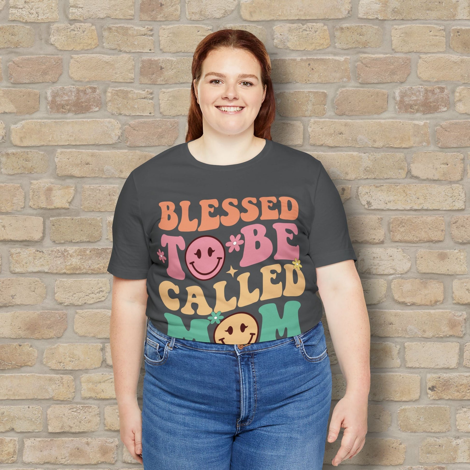 Mostly Text T-Shirts Blessed to Be Called Mom Tee - Vibrant Styles