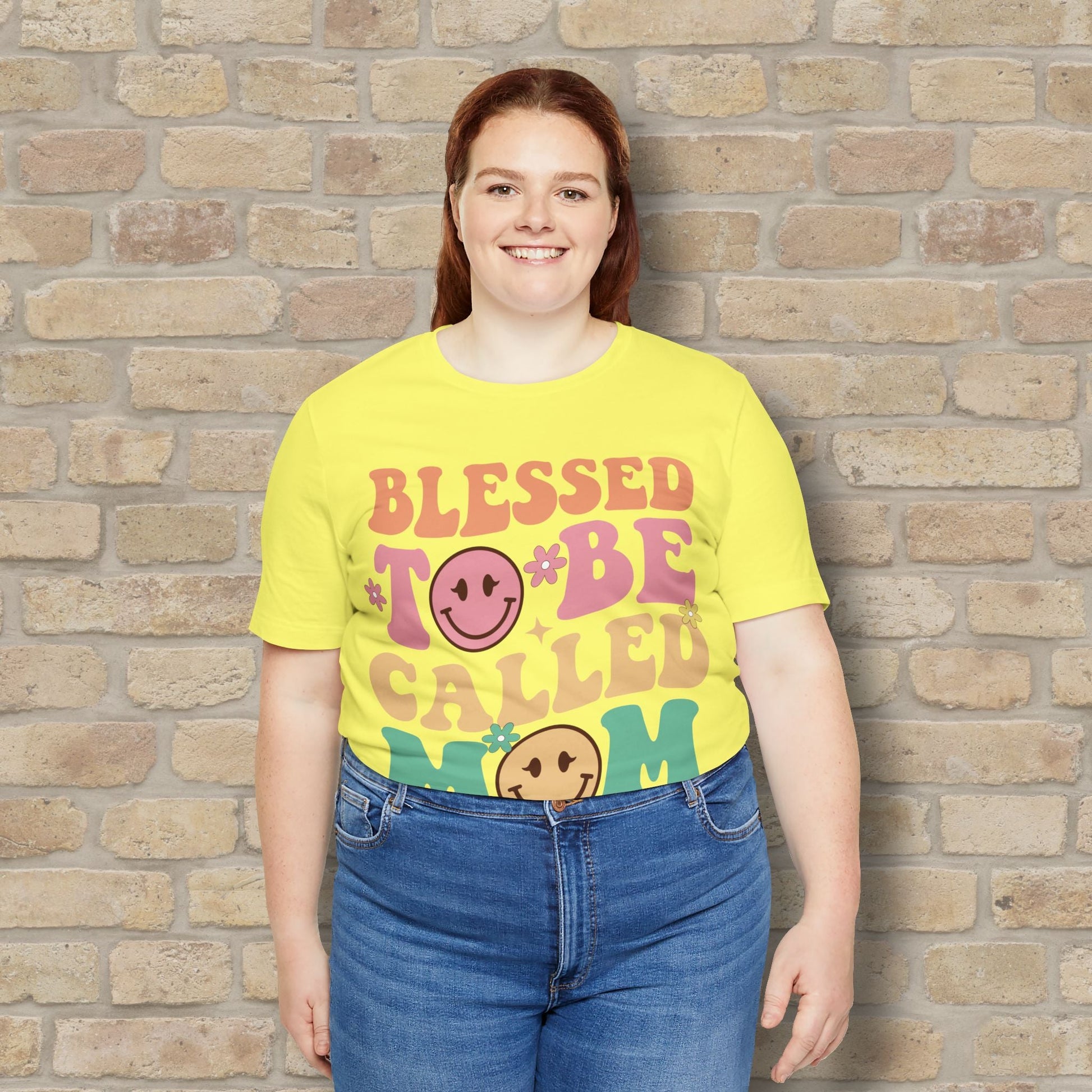 Mostly Text T-Shirts Blessed to Be Called Mom Tee - Vibrant Styles