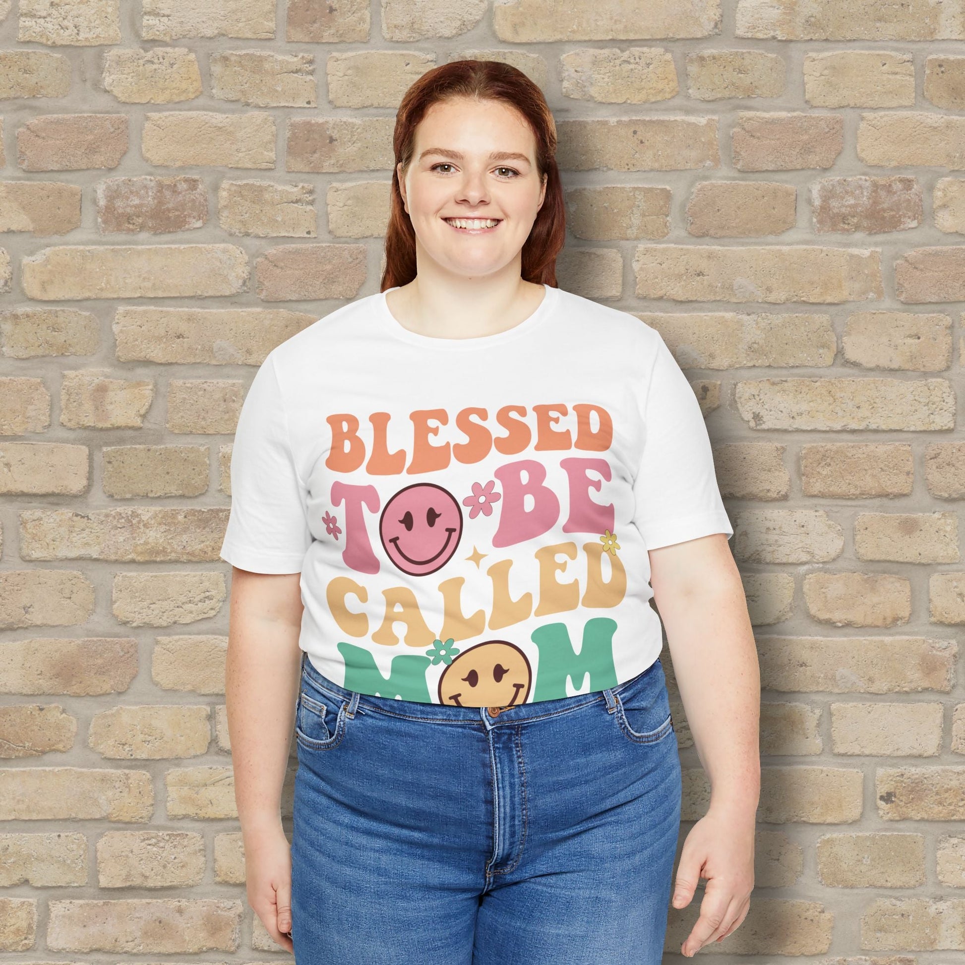 Mostly Text T-Shirts Blessed to Be Called Mom Tee - Vibrant Styles