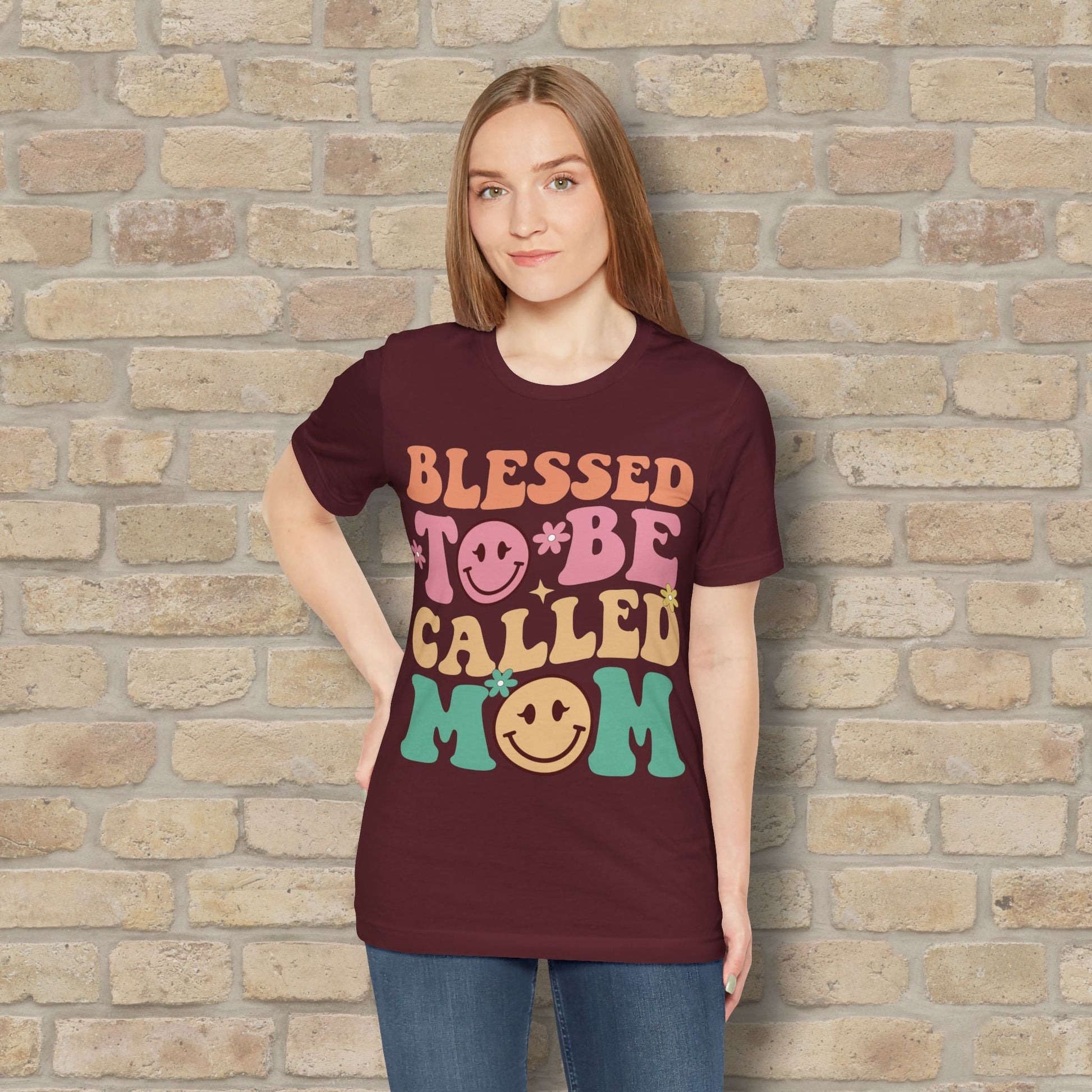 Mostly Text T-Shirts Blessed to Be Called Mom Tee - Vibrant Styles