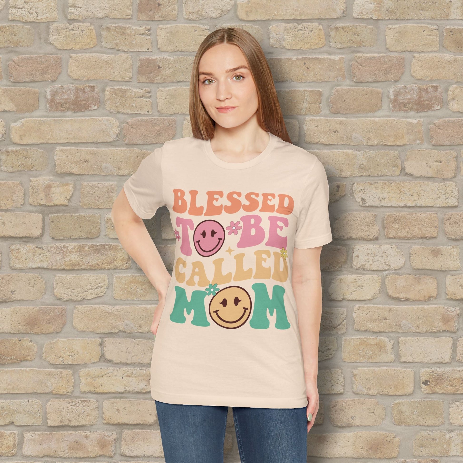 Mostly Text T-Shirts Blessed to Be Called Mom Tee - Vibrant Styles