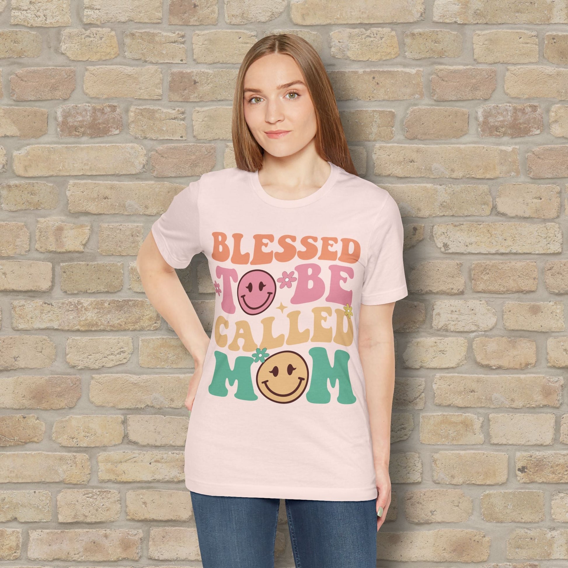 Mostly Text T-Shirts Blessed to Be Called Mom Tee - Vibrant Styles