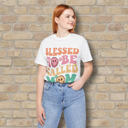 Mostly Text T-Shirts Blessed to Be Called Mom Tee - Vibrant Styles