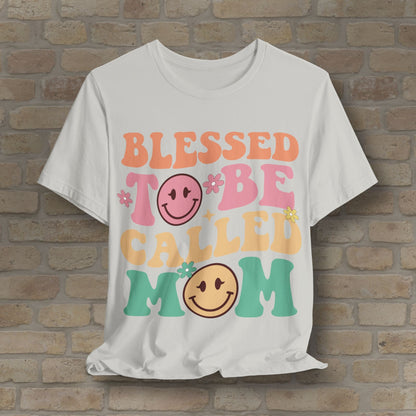 Mostly Text T-Shirts Blessed to Be Called Mom Tee - Vibrant Styles