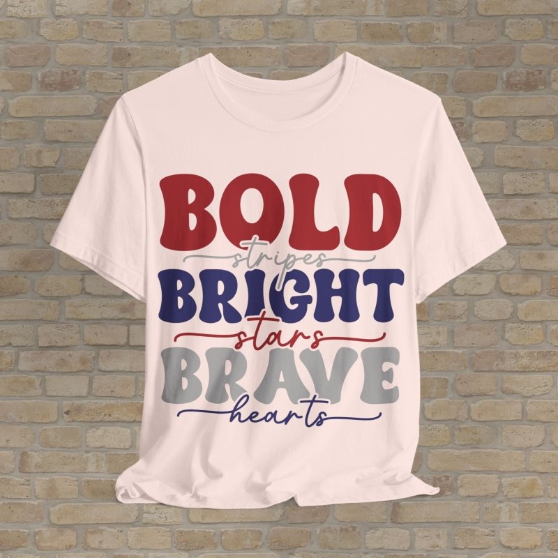 Text Only T-Shirts Boldly American Tee - Vibrant Styles