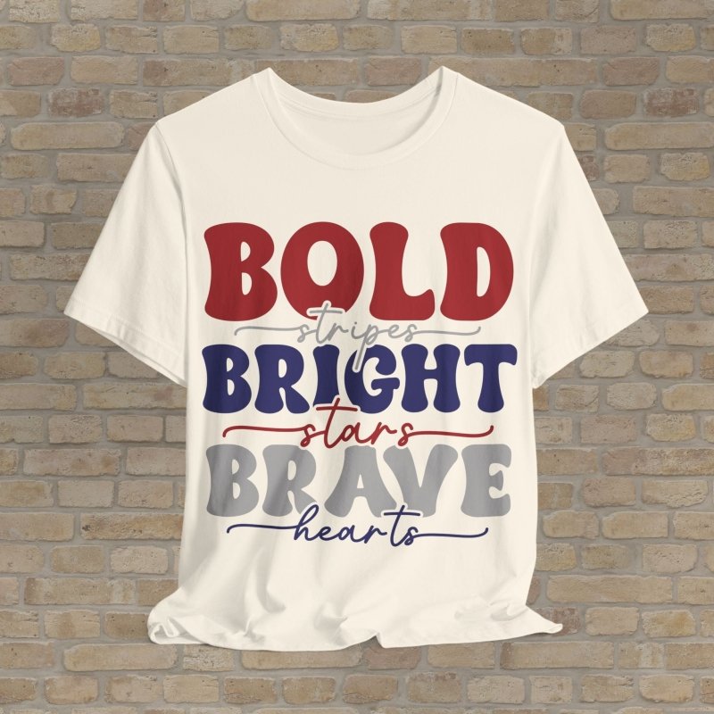 Text Only T-Shirts Boldly American Tee - Vibrant Styles