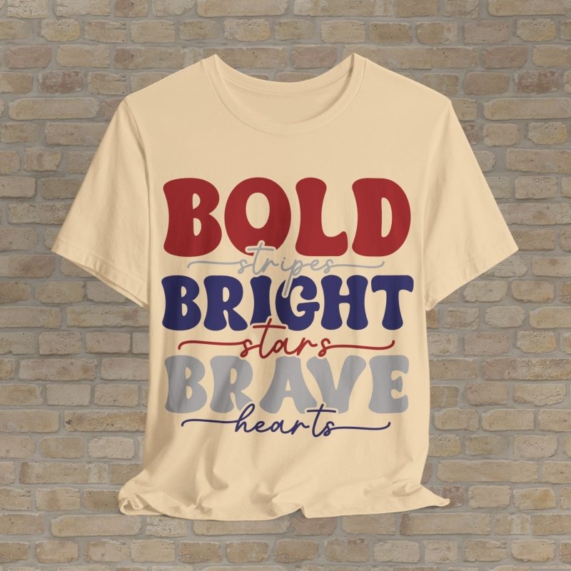 Text Only T-Shirts Boldly American Tee - Vibrant Styles
