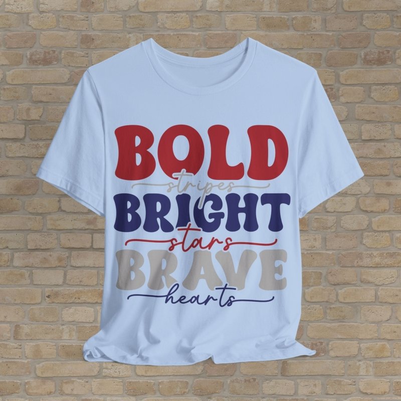 Text Only T-Shirts Boldly American Tee - Vibrant Styles