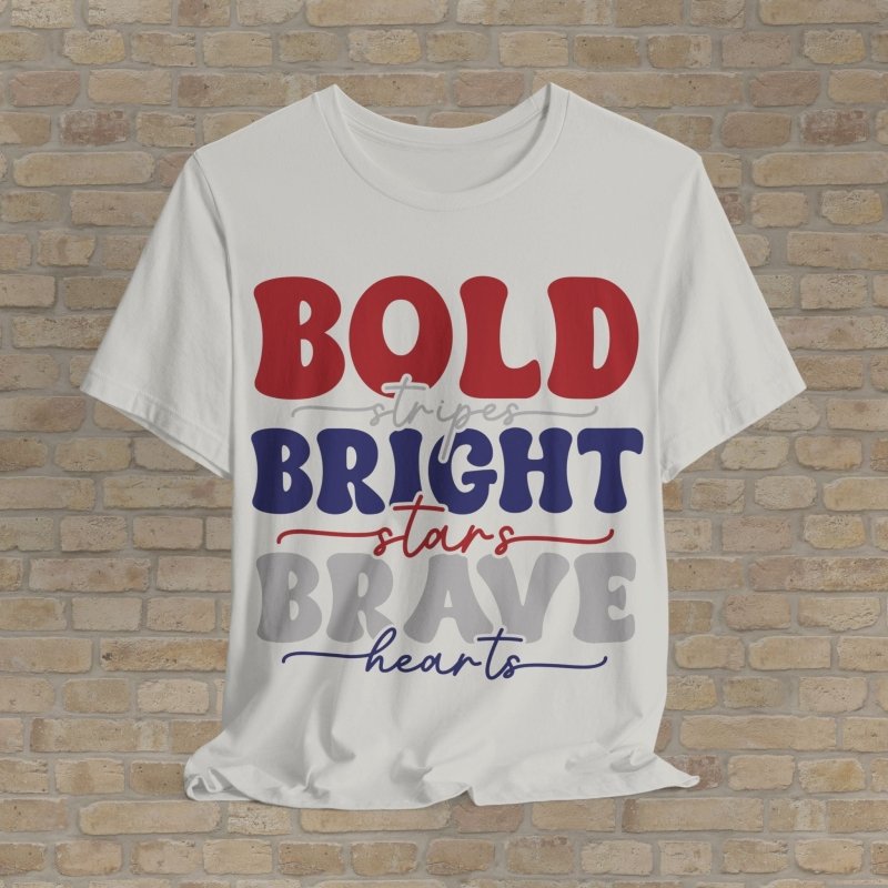 Text Only T-Shirts Boldly American Tee - Vibrant Styles