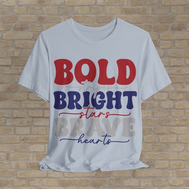Text Only T-Shirts Boldly American Tee - Vibrant Styles