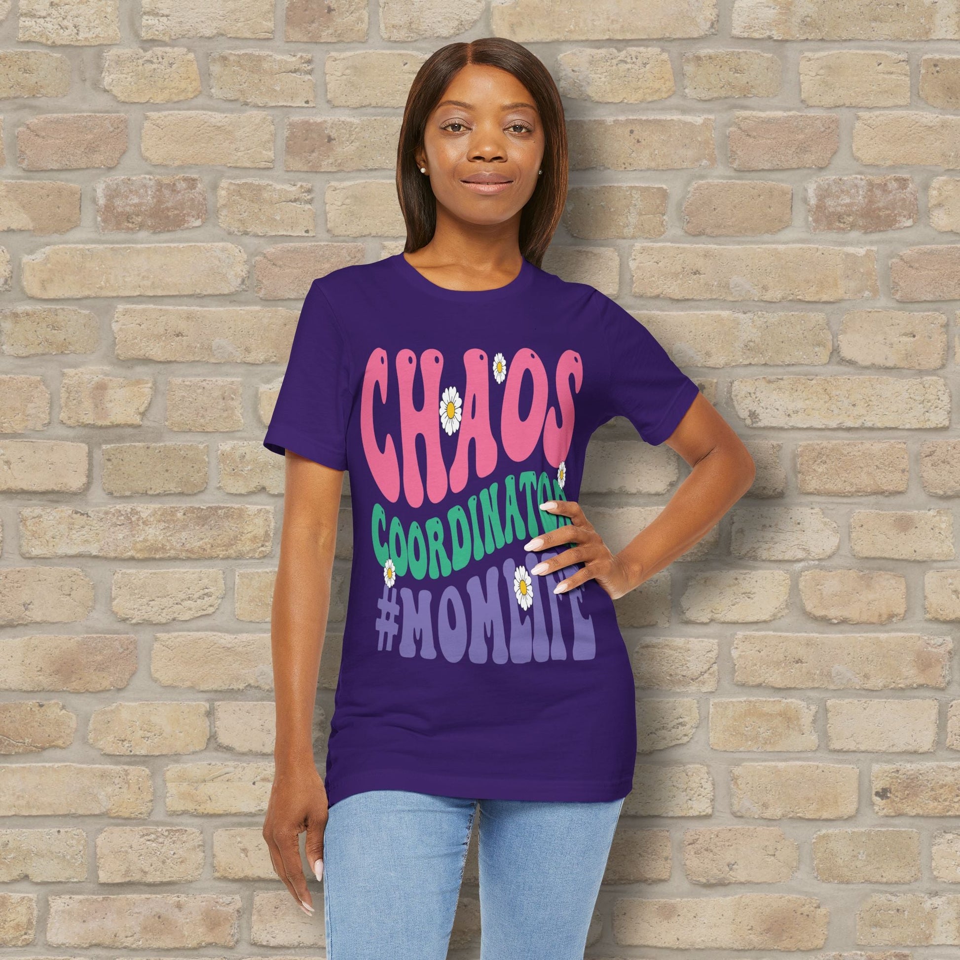 Mostly Text T-Shirts Chaos Coordinator Retro Momlife Tee - Vibrant Styles