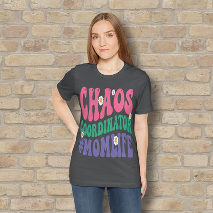Mostly Text T-Shirts Chaos Coordinator Retro Momlife Tee - Vibrant Styles