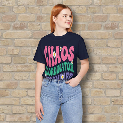 Mostly Text T-Shirts Chaos Coordinator Retro Momlife Tee - Vibrant Styles
