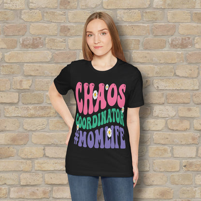 Mostly Text T-Shirts Chaos Coordinator Retro Momlife Tee - Vibrant Styles