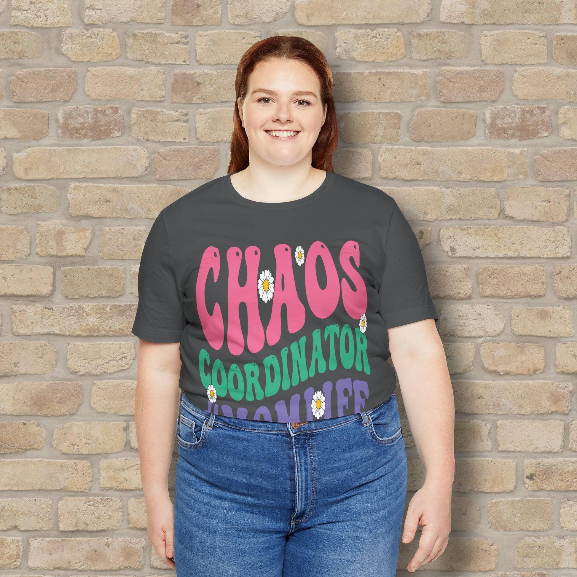 Mostly Text T-Shirts Chaos Coordinator Retro Momlife Tee - Vibrant Styles