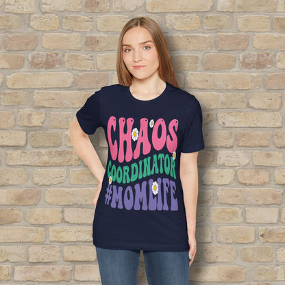 Mostly Text T-Shirts Chaos Coordinator Retro Momlife Tee - Vibrant Styles