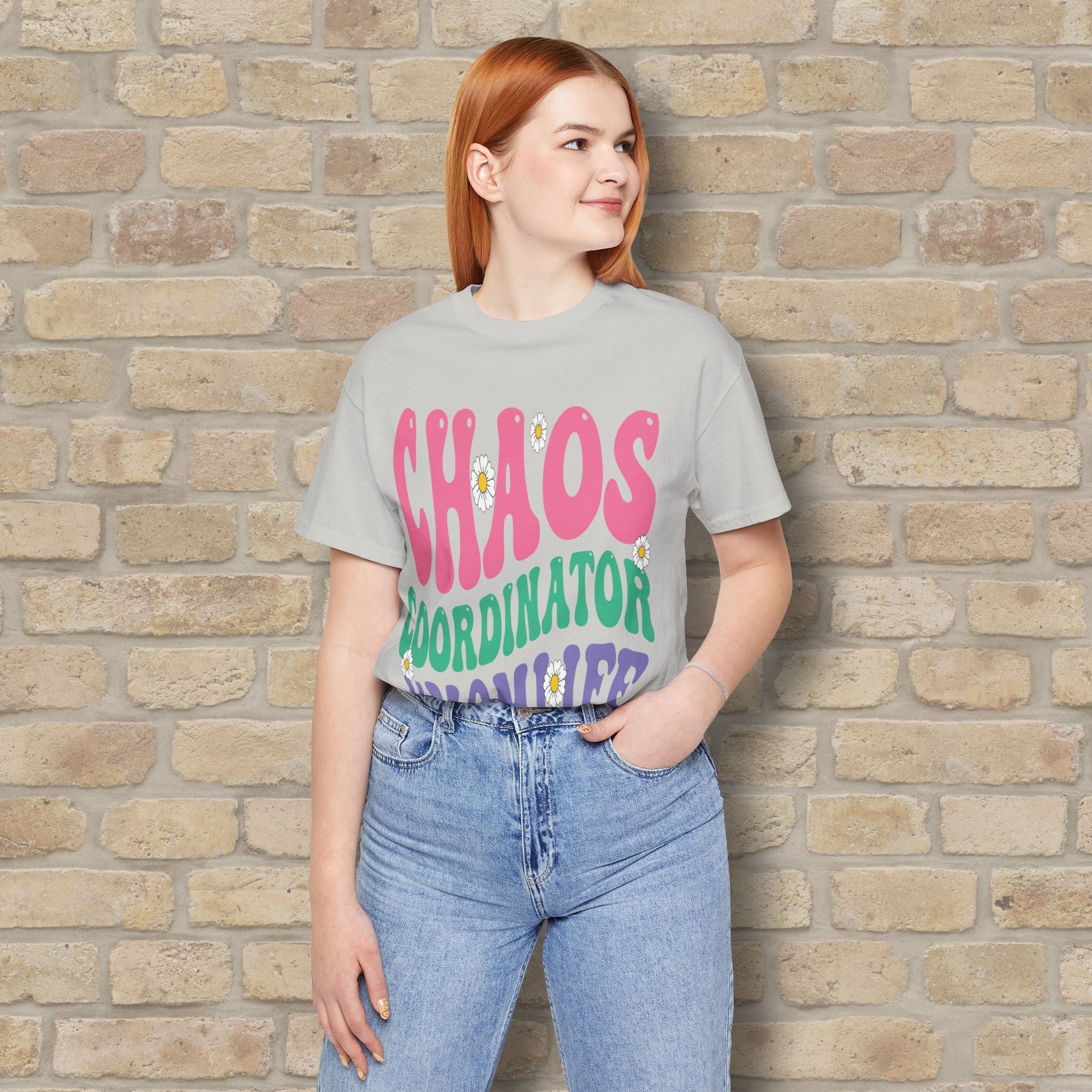 Mostly Text T-Shirts Chaos Coordinator Retro Momlife Tee - Vibrant Styles