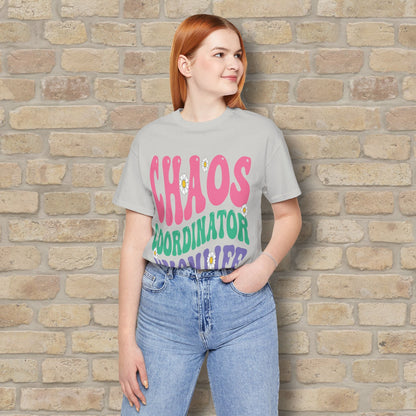 Mostly Text T-Shirts Chaos Coordinator Retro Momlife Tee - Vibrant Styles