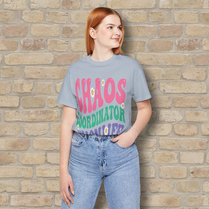 Mostly Text T-Shirts Chaos Coordinator Retro Momlife Tee - Vibrant Styles