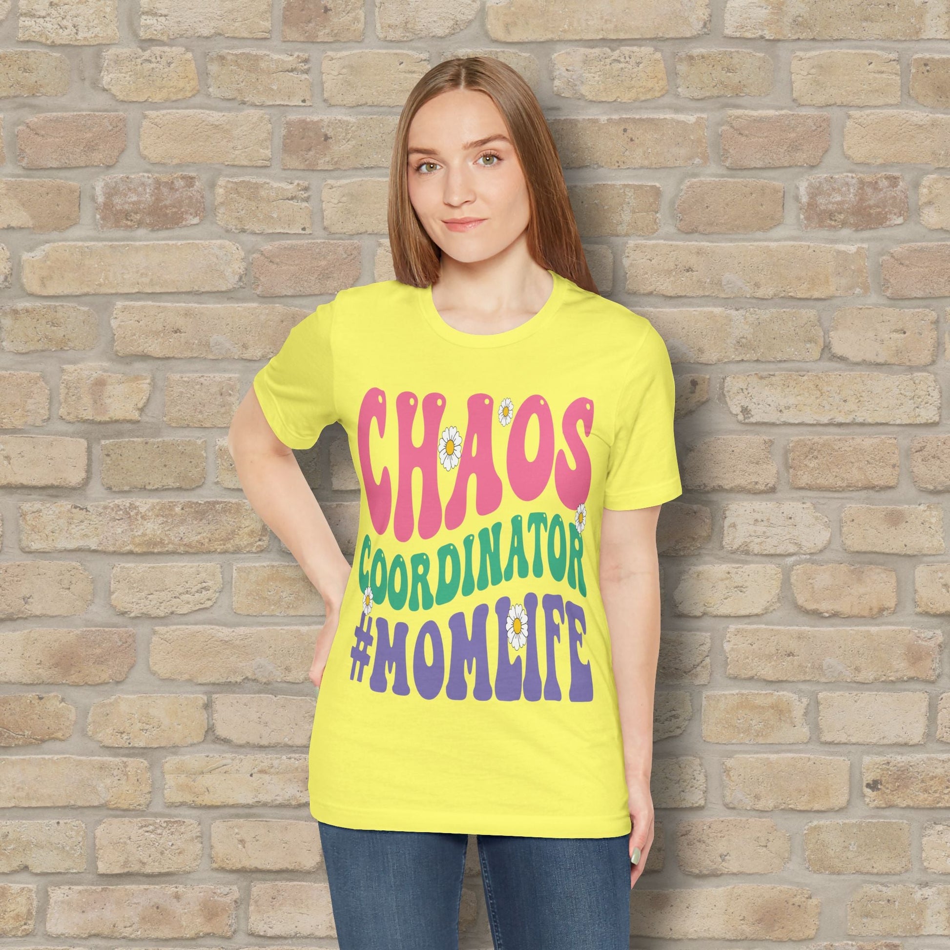 Mostly Text T-Shirts Chaos Coordinator Retro Momlife Tee - Vibrant Styles