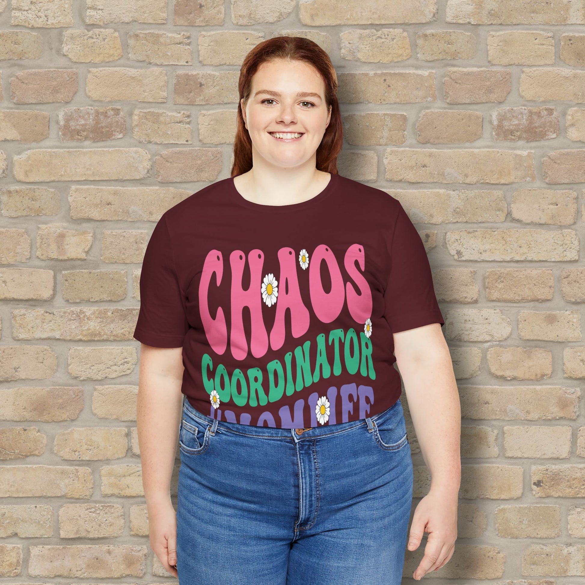 Mostly Text T-Shirts Chaos Coordinator Retro Momlife Tee - Vibrant Styles